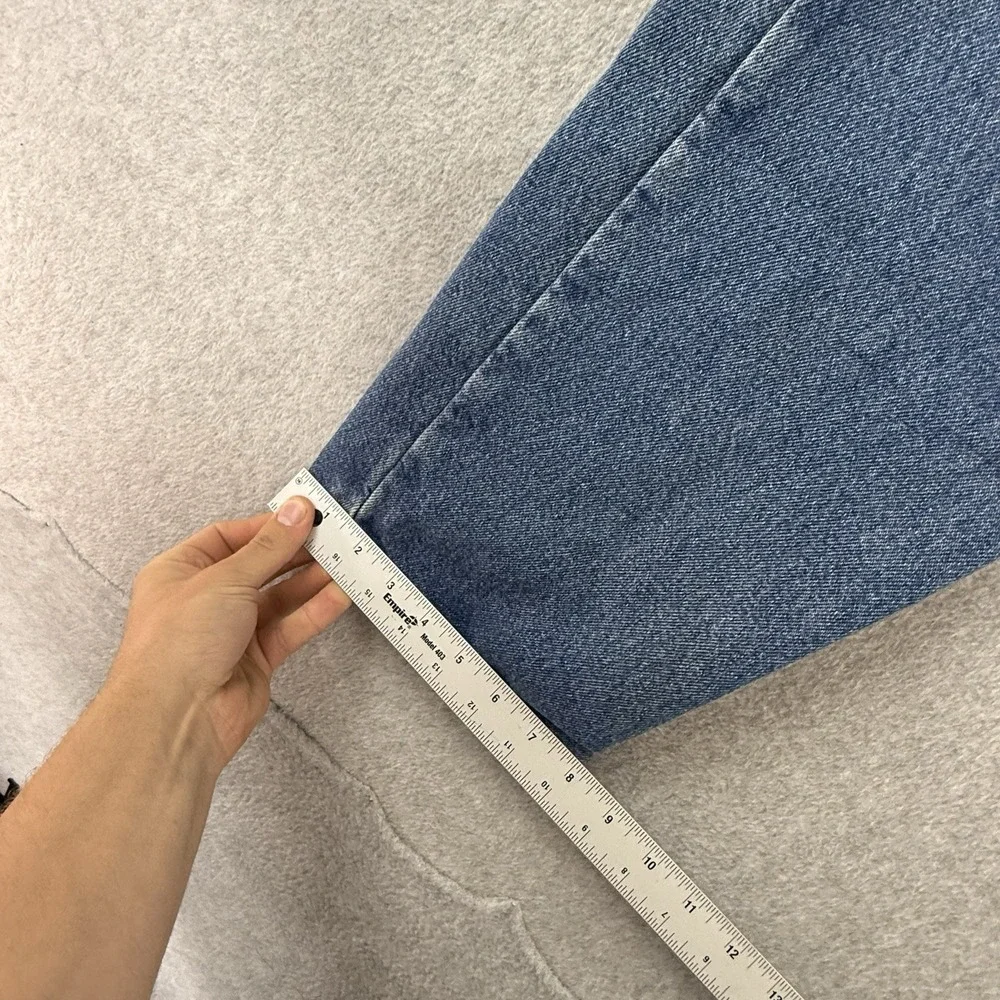 LL Bean Double L‎ Natural Fit Flannel Lined Jeans Mens 34x36 Blue Light Wash